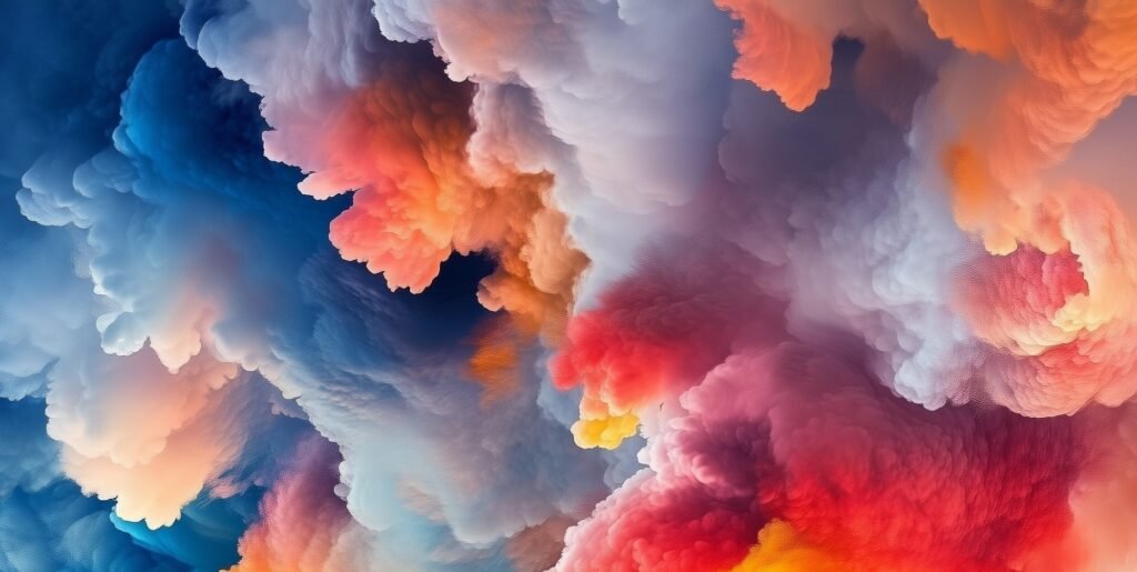 colorful smoke background smartphone